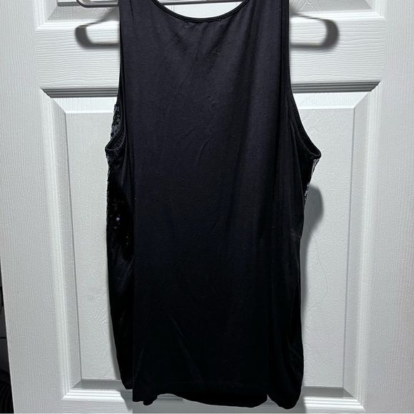 Sequinned tank top. Size 3X. Comfortable with just enough bling. - Picture 6 of 7